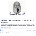 LA Music Critic Winners 2015